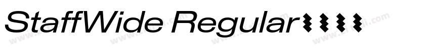StaffWide Regular字体转换